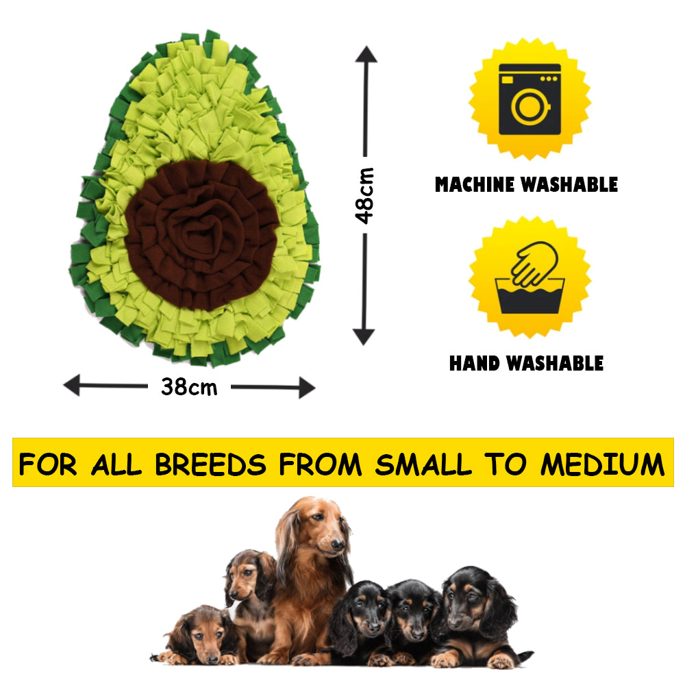 Avocado Snuffle Mat for Dogs - Interactive Dog Toys