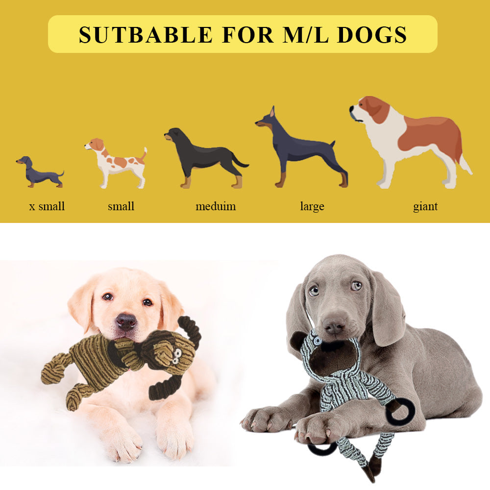 Squeaky Dog toy set of 6 interactive dog toys for small medium and lar –  Maujii